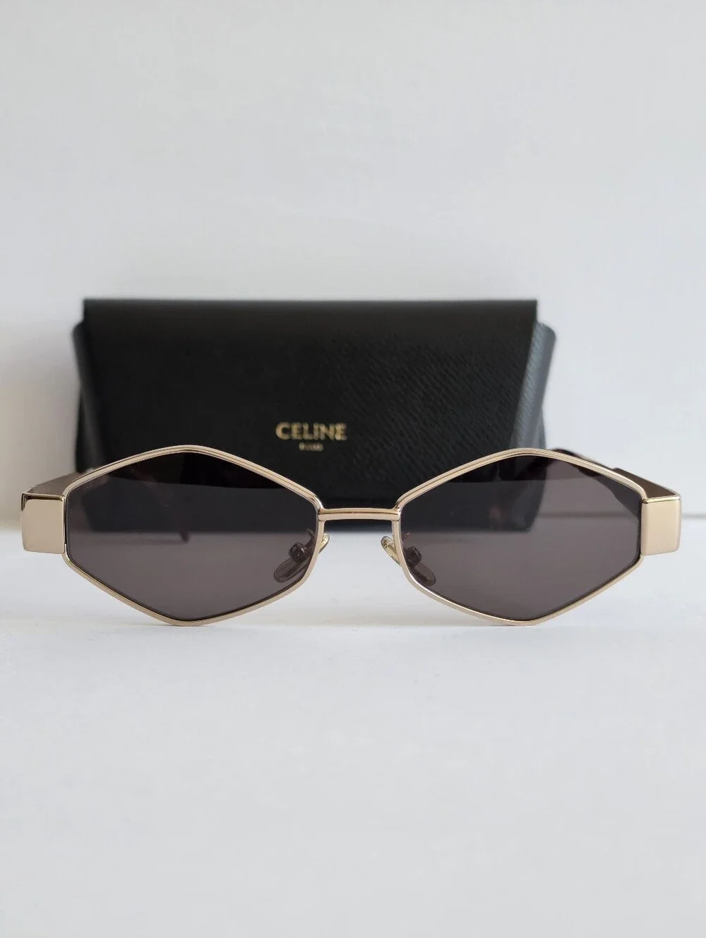 CELINE Metal Triomphe Geometric Sunglasses - Picture 2 of 11